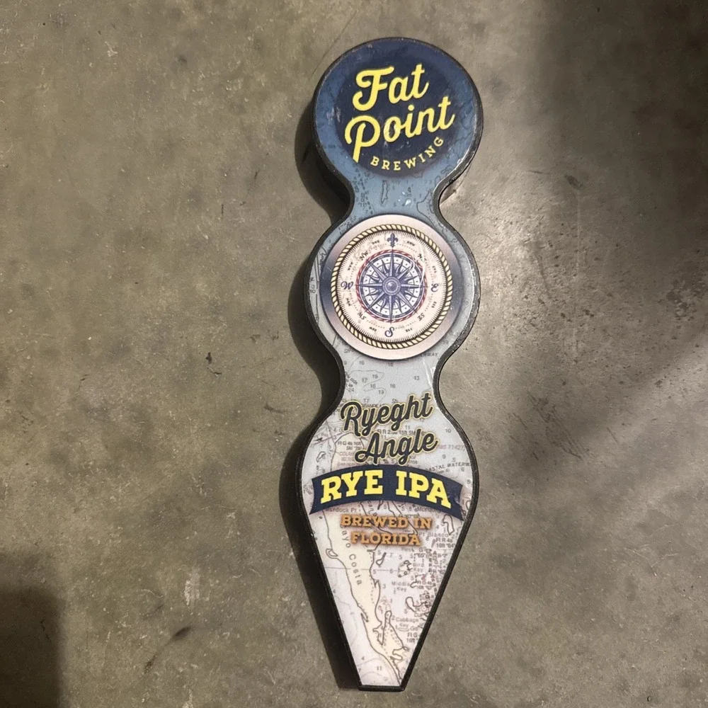 Fat‎ Point Beer Tap Handle Ryeght Angle Rye IPA Florida Fat Point Brewing